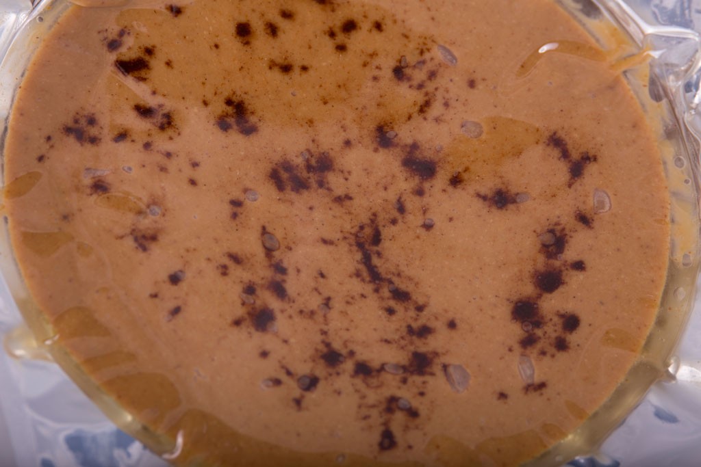 Detalle de la torta de turrón a la piedra de Turrones Espí en Alicante