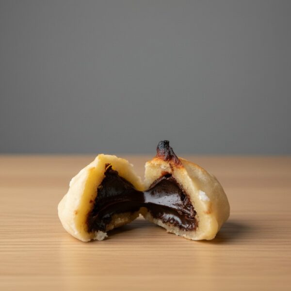 Suspiros de Mazapán rellenos de Chocolate Fondant