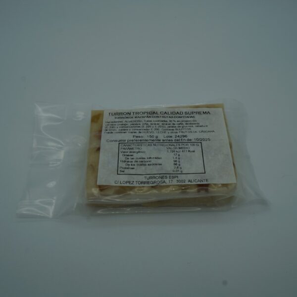 Turrón Tropical Calidad Suprema