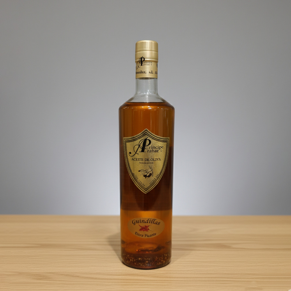 Aceite de Oliva Príncipe de Azahar con Guindillas